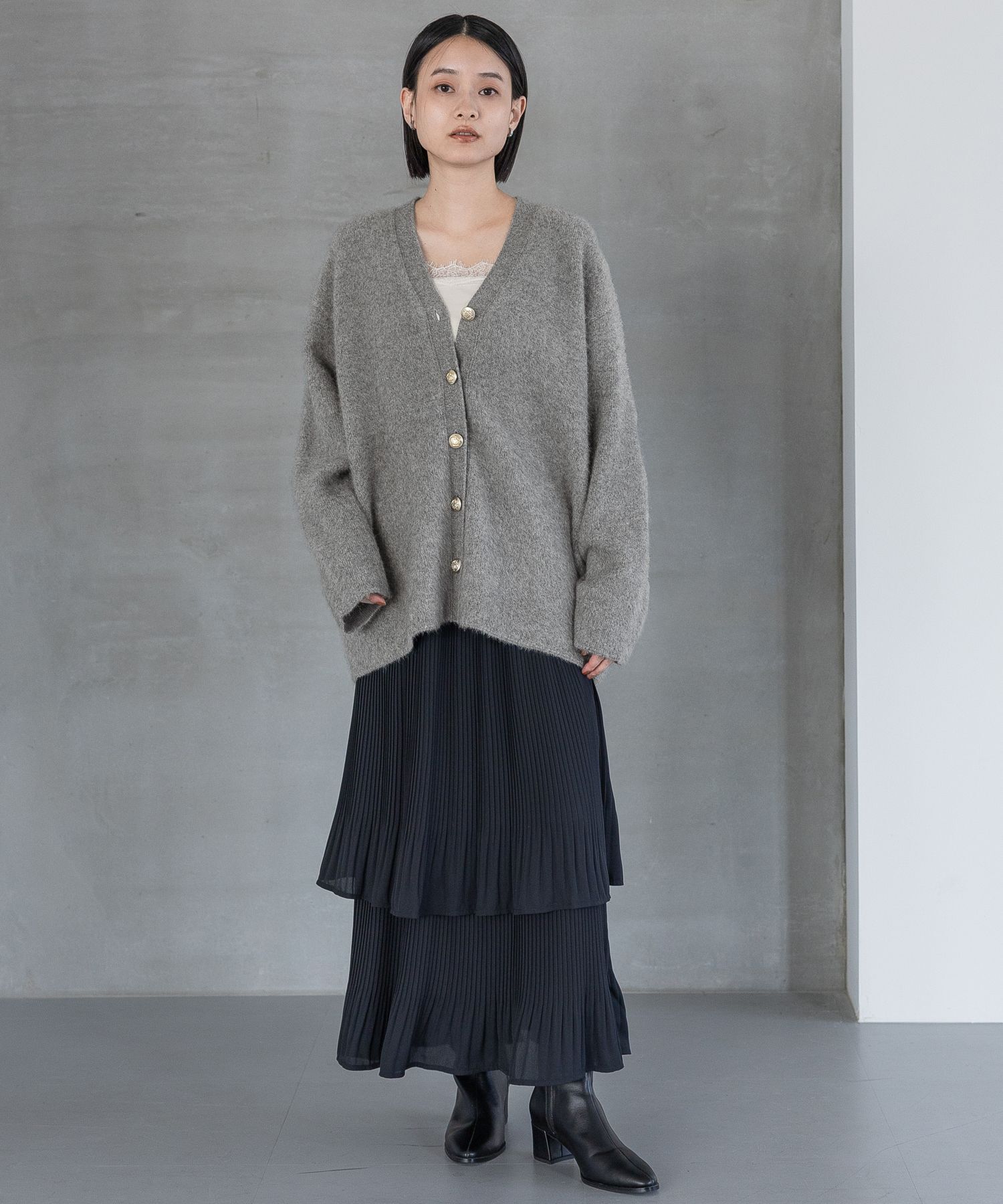 A part by 「CNラクーンコンVカーディガン」|ニット・セーター|