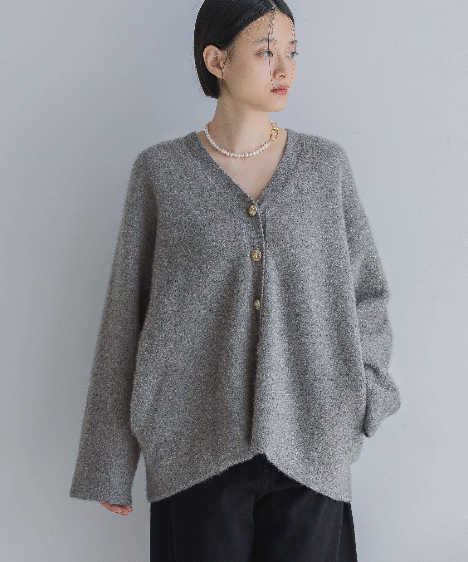 A part by 「CNラクーンコンVカーディガン」|ニット・セーター|