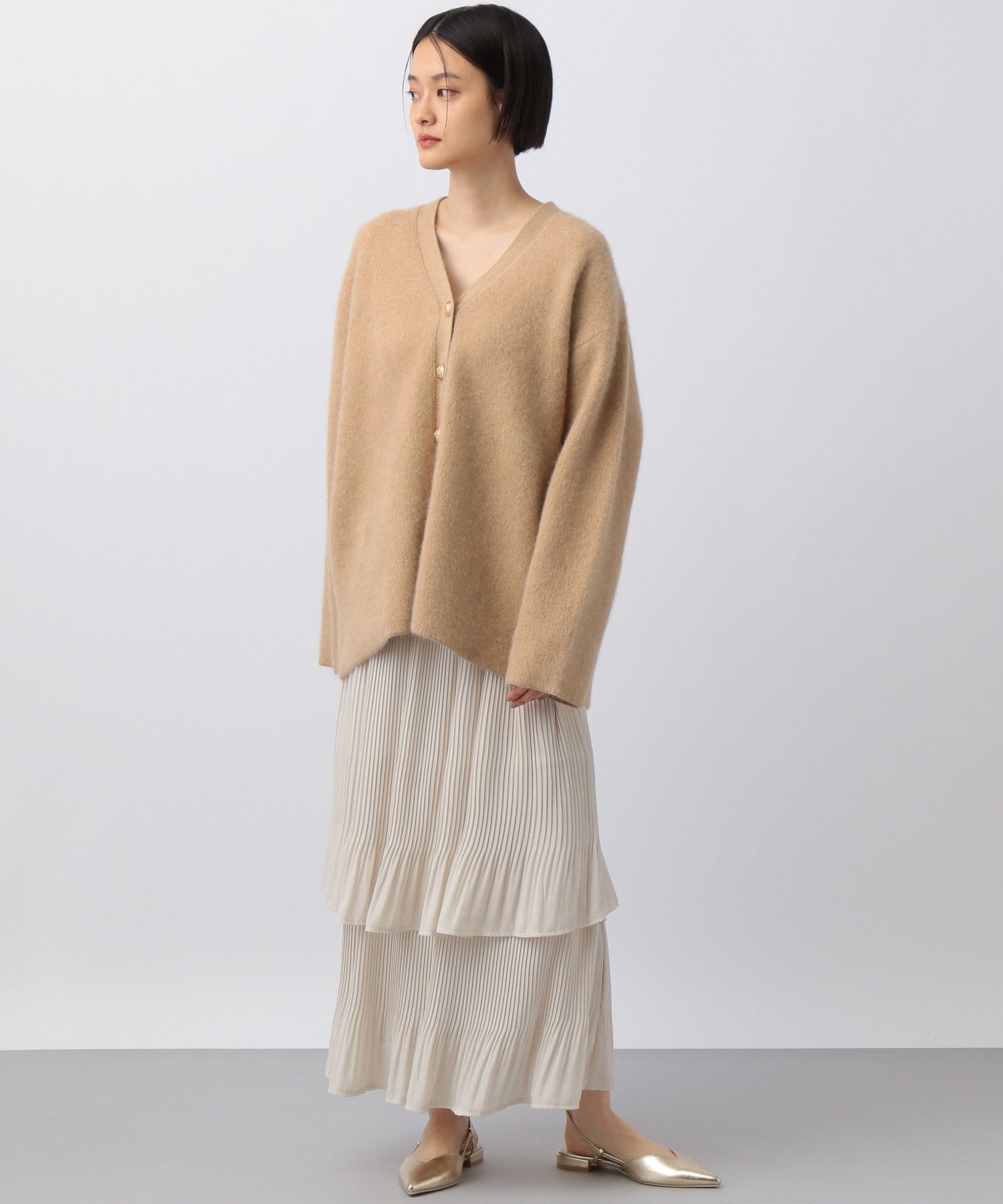 A part by 「CNラクーンコンVカーディガン」|ニット・セーター|