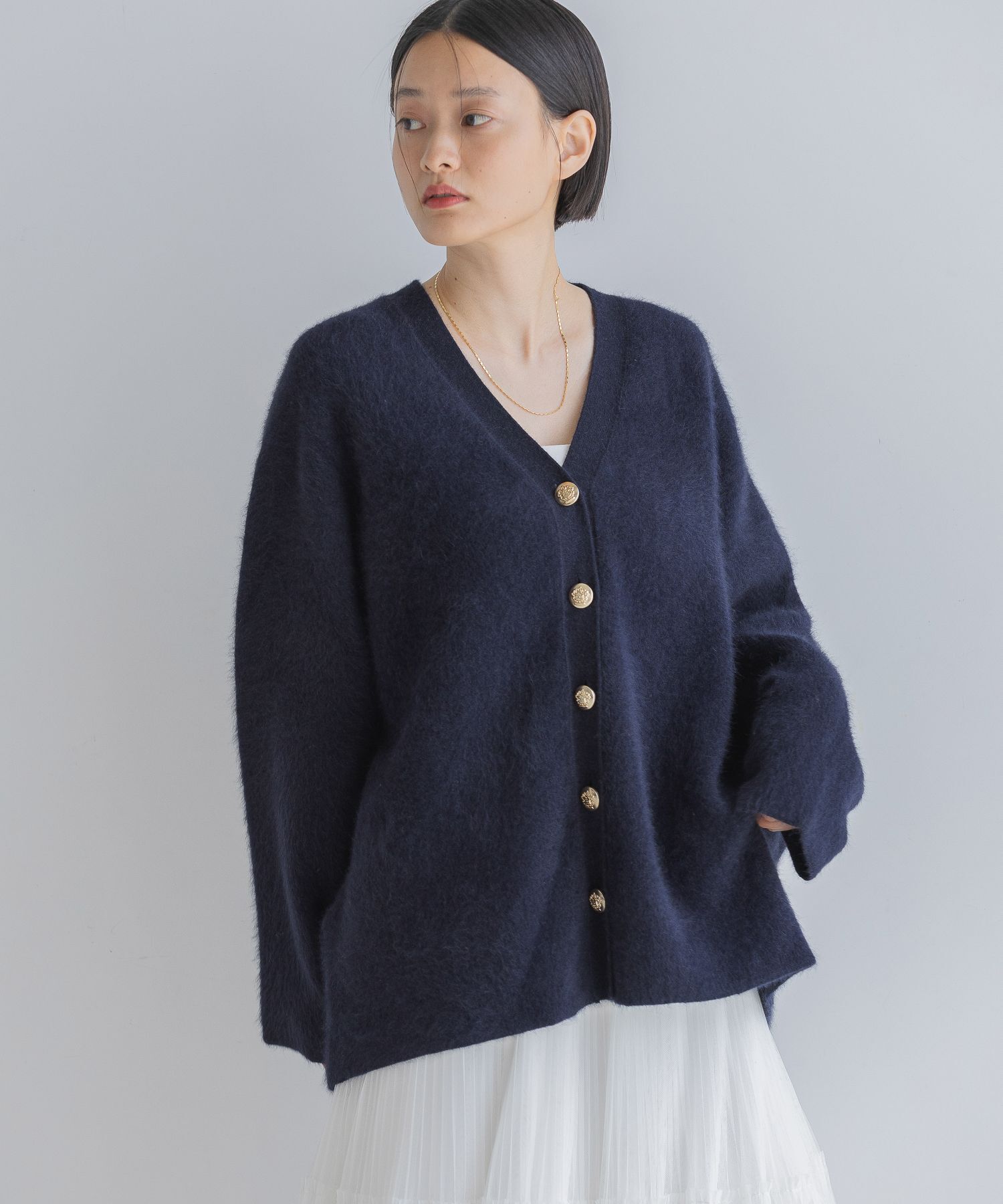 A part by 「CNラクーンコンVカーディガン」|ニット・セーター|