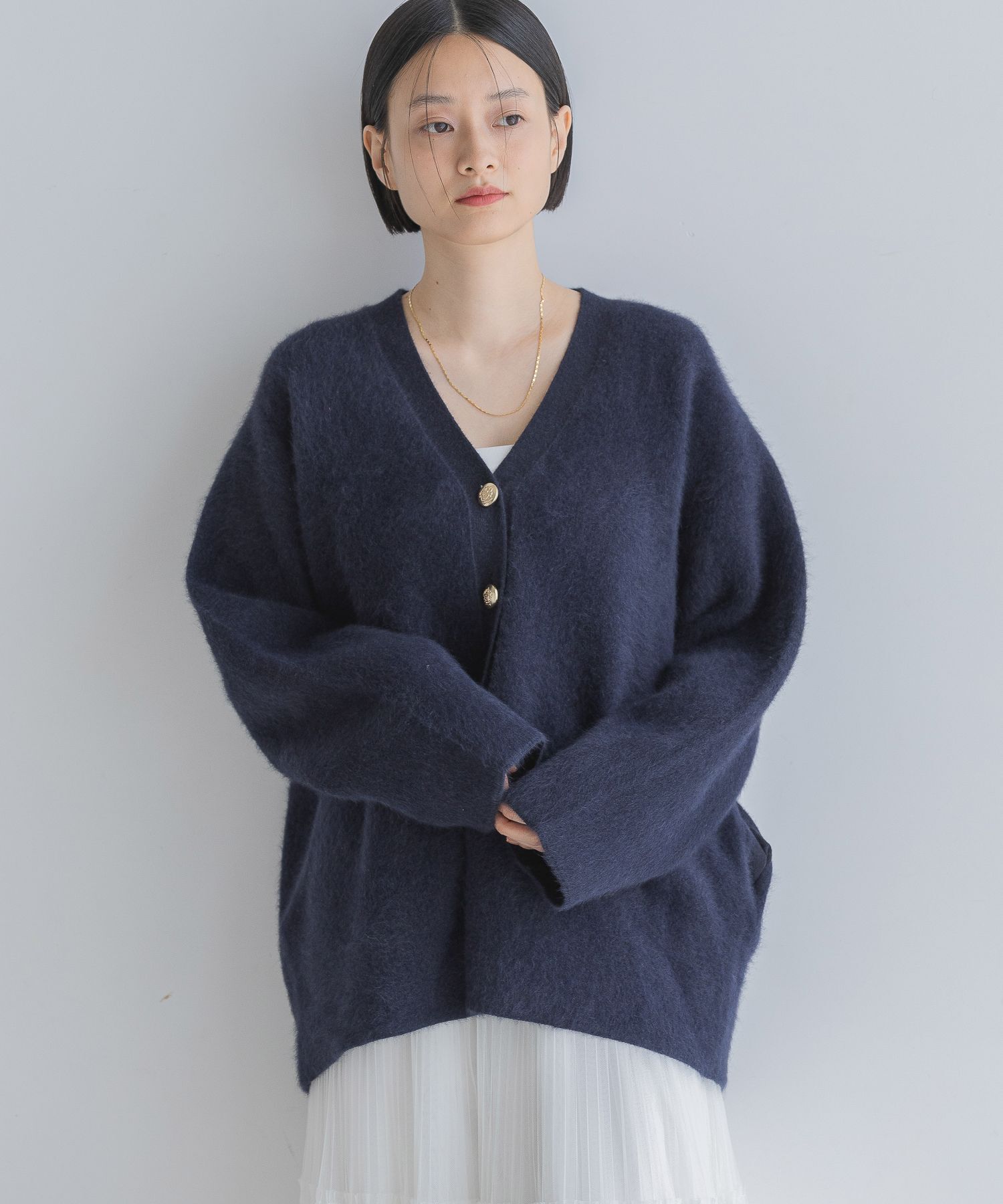 A part by 「CNラクーンコンVカーディガン」|ニット・セーター|