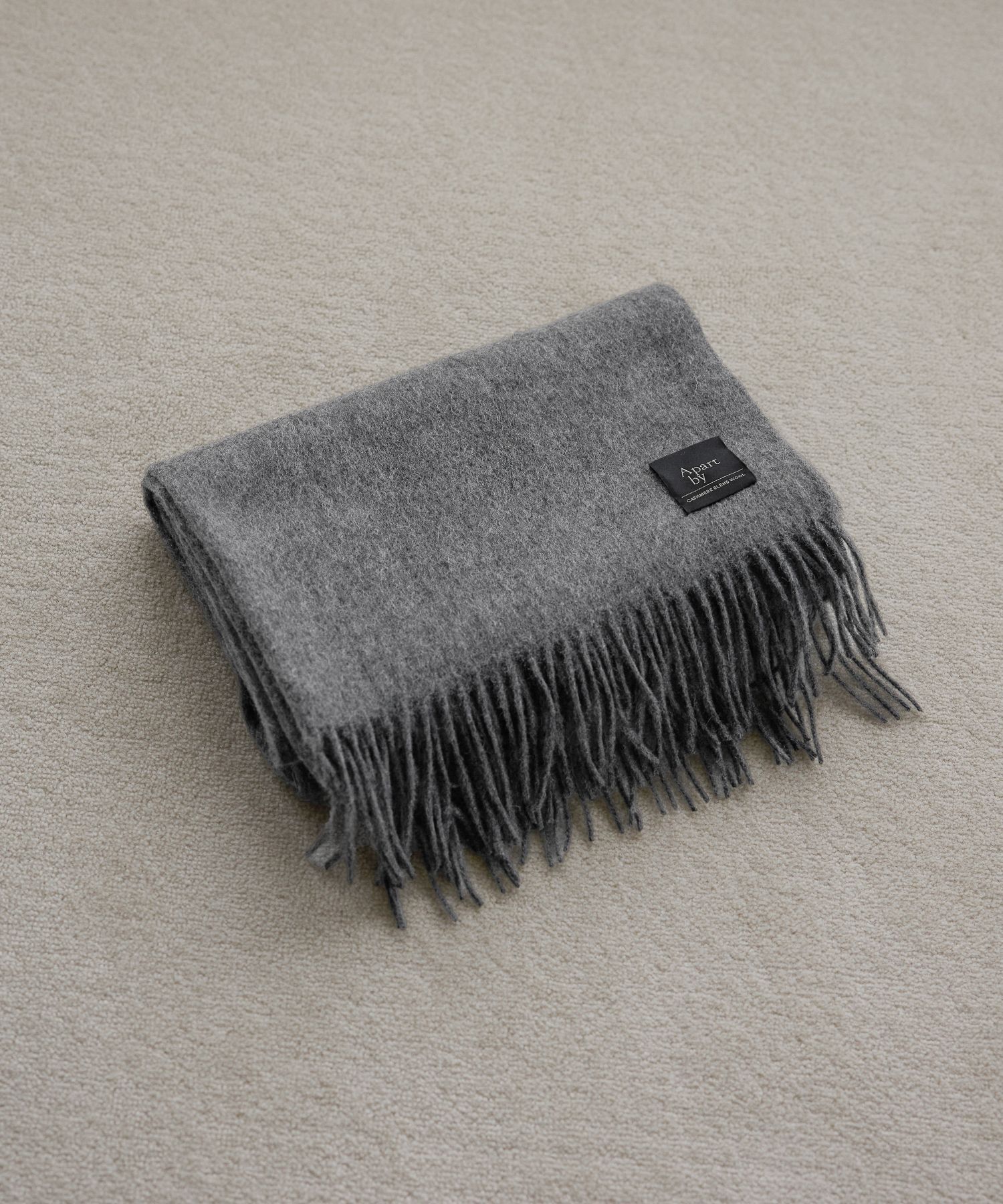 A part by 「カシミヤコンウールストール」|ストール|チャコールグレー