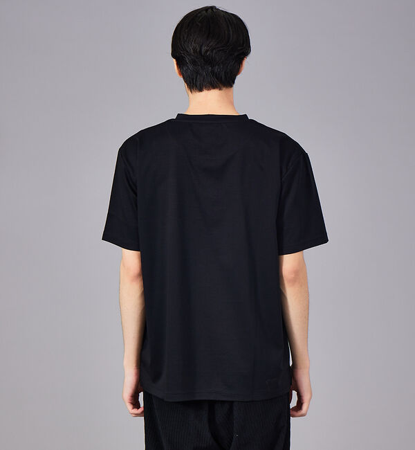 ABAHOUSE「【スーピマコットン】比翼 ヘンリーネック Tシャツ」|Tシャツ・カットソー|