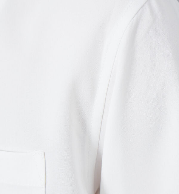 ABAHOUSE「【定番】ストレッチ ノーカラー Vネック シャツ」|シャツ・ブラウス|