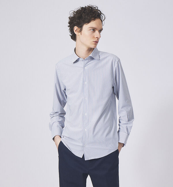 ABAHOUSE「【Confeel】吸水速乾 長袖 シャツ」|シャツ・ブラウス|ブルー系その他2