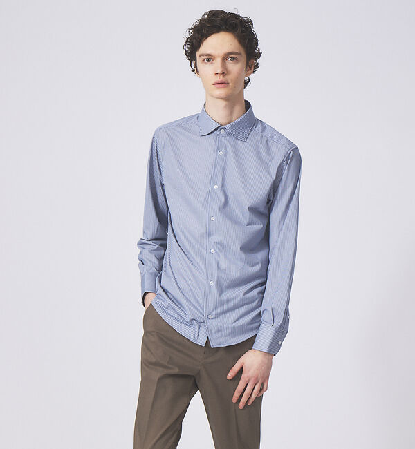 ABAHOUSE「【Confeel】吸水速乾 長袖 シャツ」|シャツ・ブラウス|ブルー系その他3