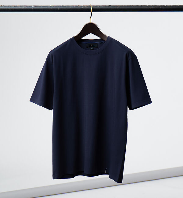ABAHOUSE「【クルーネック】ストレッチ ポンチ 半袖Tシャツ」|Tシャツ・カットソー|ブルー系その他1
