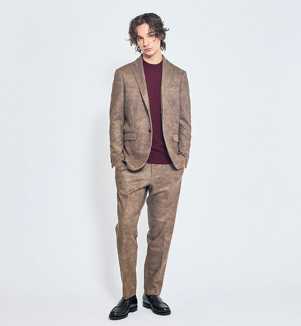 ABAHOUSE「Pure Merino ハイゲージモックネック ニット プルオーバー」|ニット・セーター|