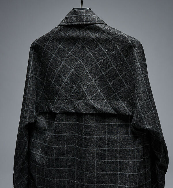 ABAHOUSE「【セットアップ対応】ウールライク チェック CPOシャツブルゾン / ボックスシ」|ブルゾン・スタジャン|