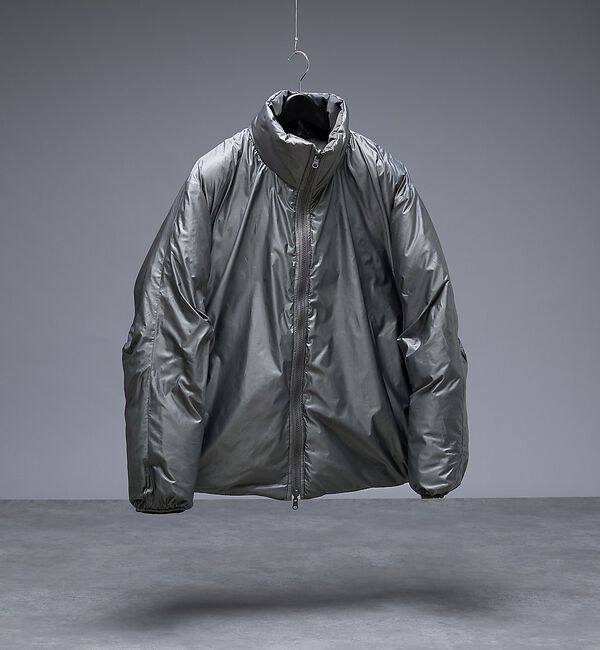 ABAHOUSE「【リバーシブル】シャーリング パデッドブルゾン / 中綿ジャケット / 撥水」|ダウン|