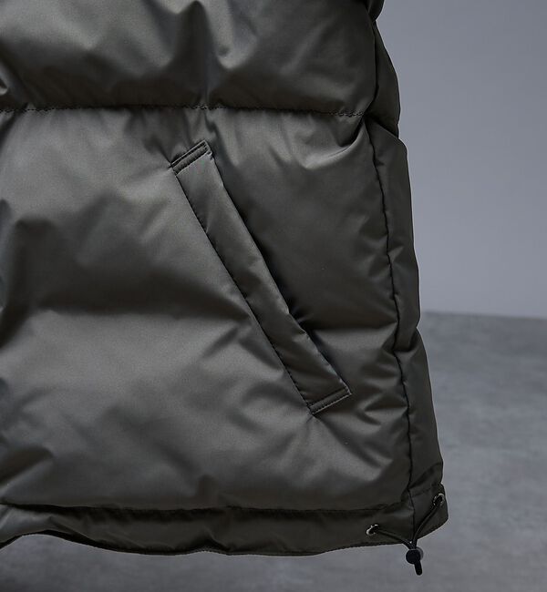 ABAHOUSE「【リバーシブル】シャーリング パデッドブルゾン / 中綿ジャケット / 撥水」|ダウン|