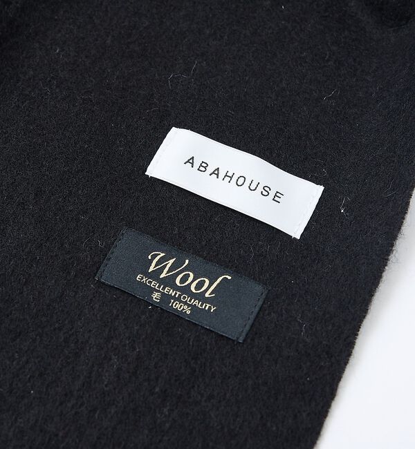 ABAHOUSE「チェック＆ストライプ　ウールマフラー」|マフラー|