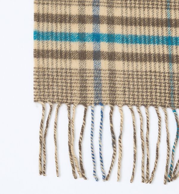 ABAHOUSE「チェック＆ストライプ　ウールマフラー」|マフラー|