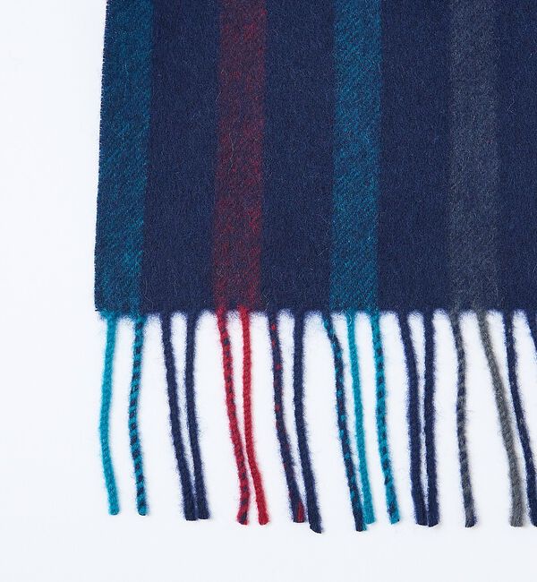 ABAHOUSE「チェック＆ストライプ　ウールマフラー」|マフラー|