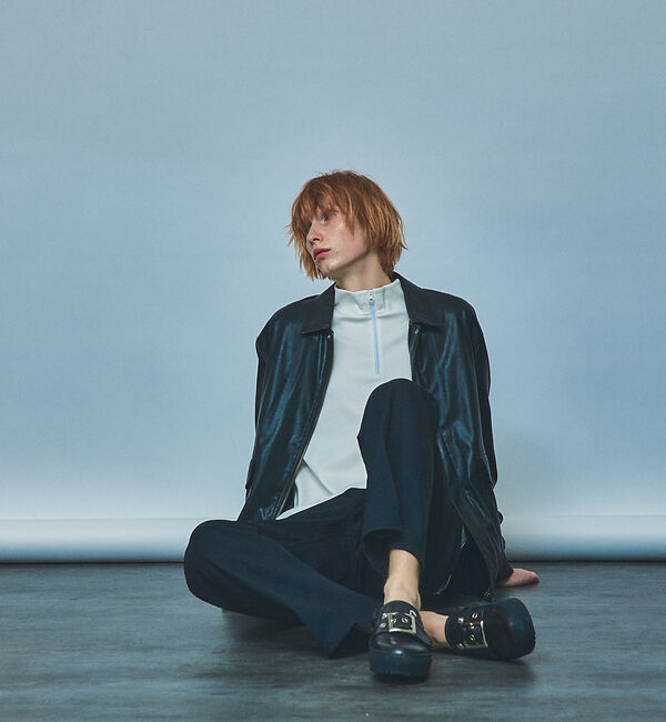 alfredoBANNISTER「センターバックル ライダース レザー スリッポン/スニーカー」|スニーカー|