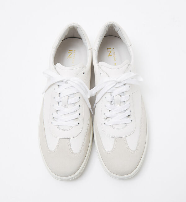 alfredoBANNISTER「【WEB別注】トレーナータイプ レザースニーカー」|スニーカー|