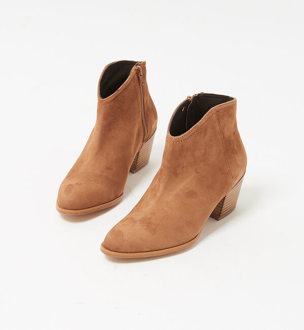 Rouge vif「REMME ウエスタンカットブーツ」|ショートブーツ|ブラウン