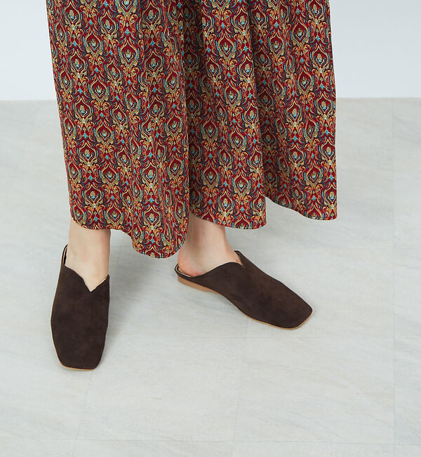 Rouge vif「【MOHI】スエードスリッポン」|スニーカー|ブラウン