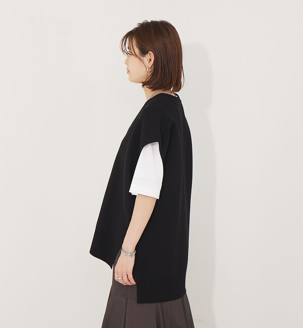 Rouge vif「【セットアップ対応】ニットロングベスト」|ベスト・ジレ|