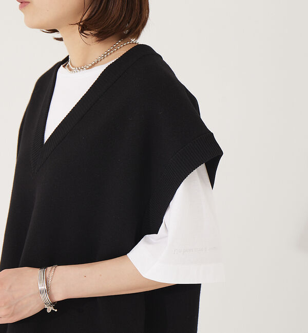 Rouge vif「【セットアップ対応】ニットロングベスト」|ベスト・ジレ|