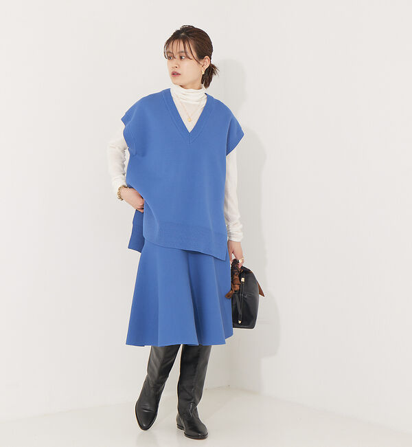 Rouge vif「【セットアップ対応】ニットロングベスト」|ベスト・ジレ|