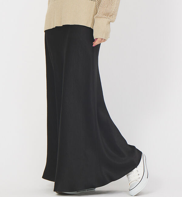 Rouge vif「【大人気定番アイテム新色登場】バイヤスロングナロースカート」|スカート|ブラック