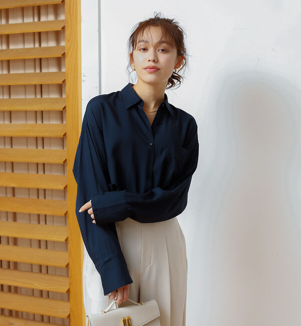 Rouge vif「レーヨンとろみシャツ」|シャツ・ブラウス|