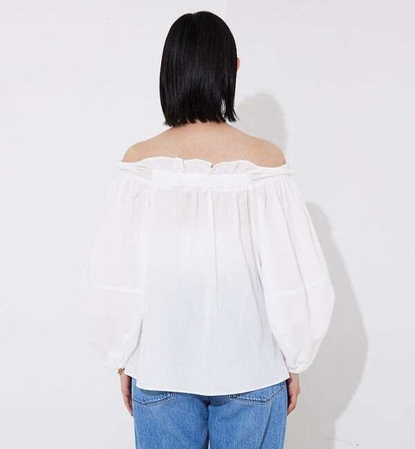 Rouge vif「コットンオフショルボリュームブラウス」|シャツ・ブラウス|