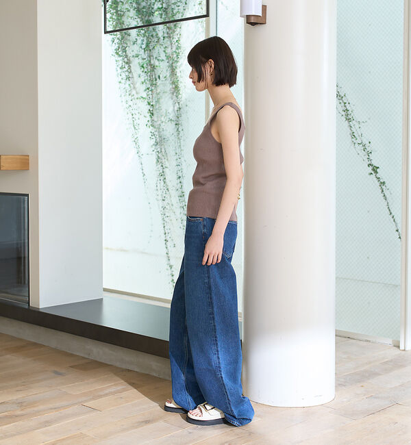 Rouge vif「スクエアネックリブタンクトップ」|ニット・セーター|