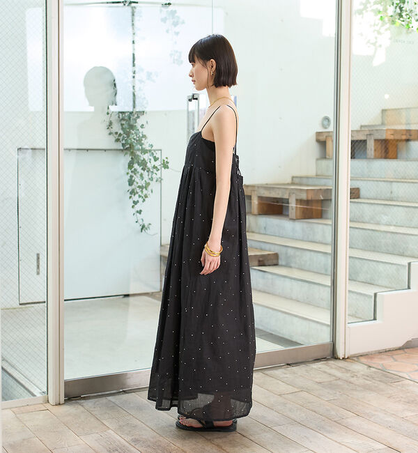 Rouge vif「シルバードット刺繍ワンピース」|ワンピース|