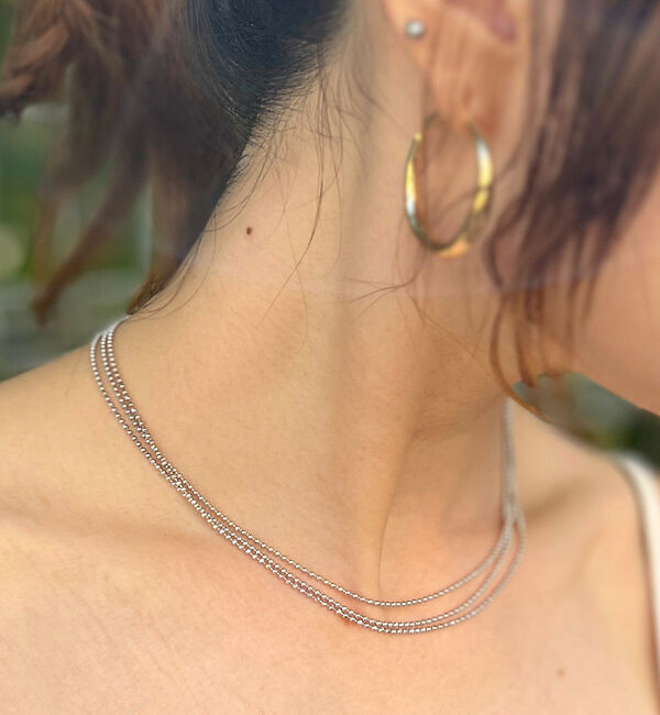 Rouge vif「【MARIHA/マリハ】Silent RainNLスターライト3連 ネックレス」|ネックレス|