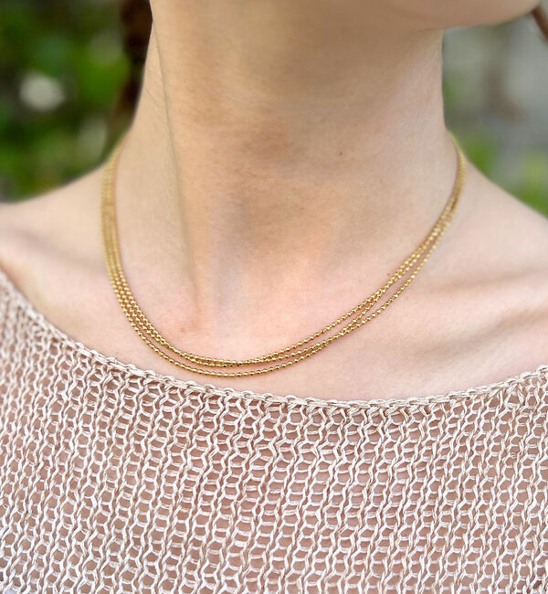 Rouge vif「【MARIHA/マリハ】Silent RainNLスターライト3連 ネックレス」|ネックレス|