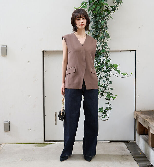 Rouge vif「【AULENTTI/オウレンティ】スクエアチェーンポシェット」|ショルダー・メッセンジャー|