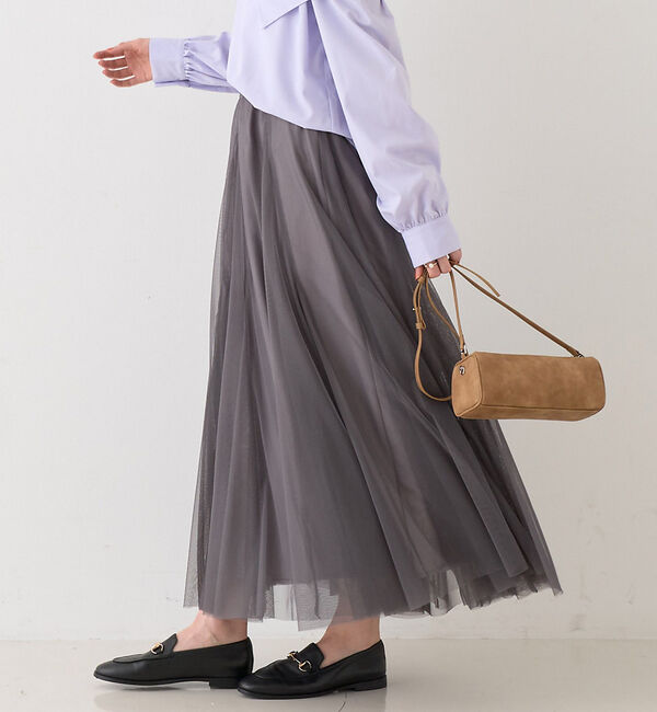 Rouge vif「【2025AW新作】【ロングセラー】チュールマチフレアスカート」|スカート|