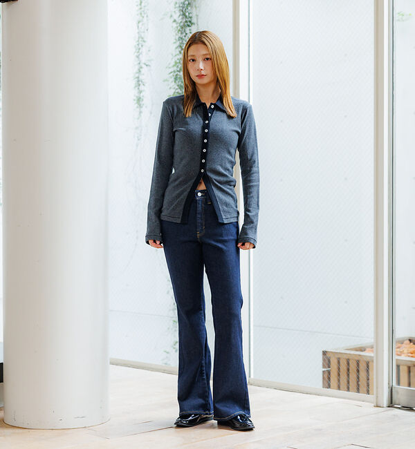 Rouge vif「【SOMETHING/サムシング】BODYFIRE FLARE/フレアデニムパン」|デニム|