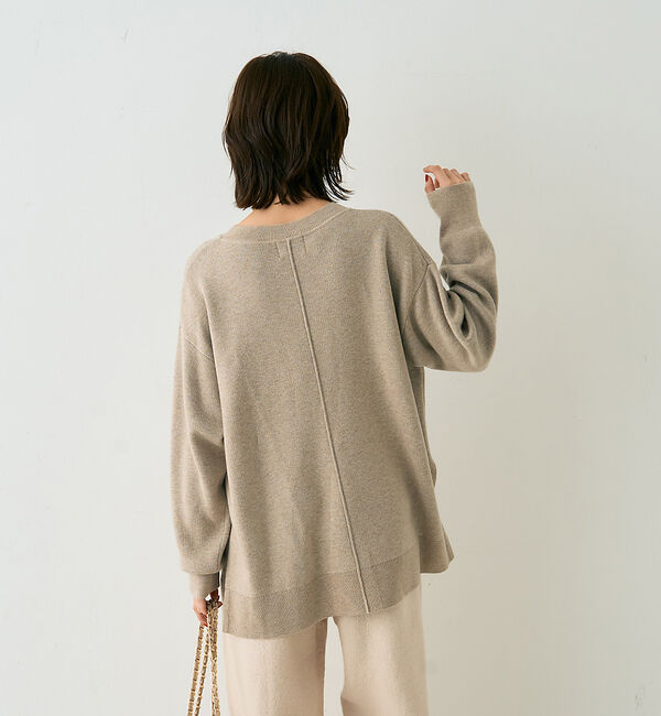 Rouge vif「ウール混ジャガードロゴニットプルオーバー」|ニット・セーター|