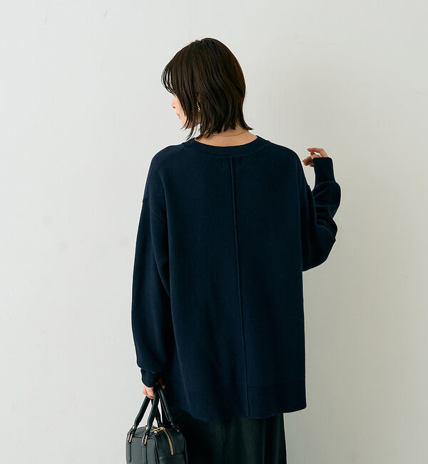 Rouge vif「ウール混ジャガードロゴニットプルオーバー」|ニット・セーター|