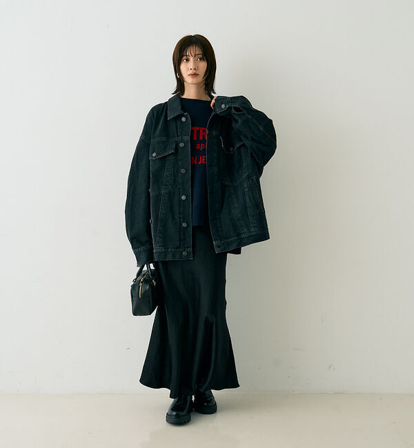 Rouge vif「ウール混ジャガードロゴニットプルオーバー」|ニット・セーター|