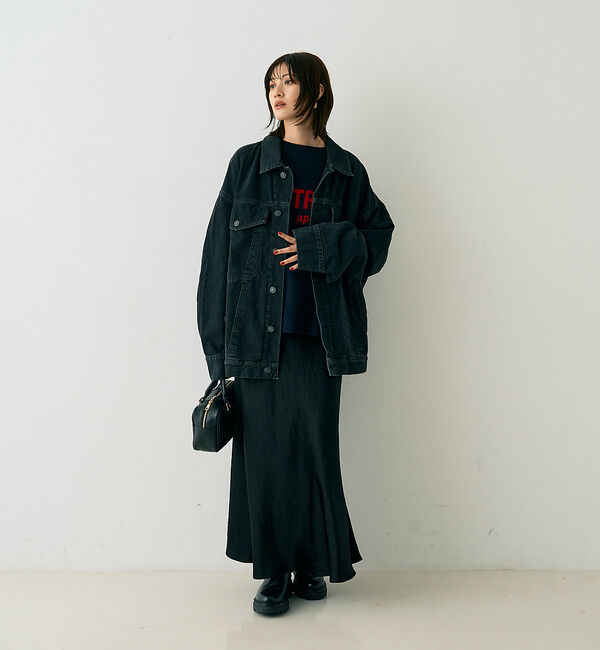 Rouge vif「ウール混ジャガードロゴニットプルオーバー」|ニット・セーター|