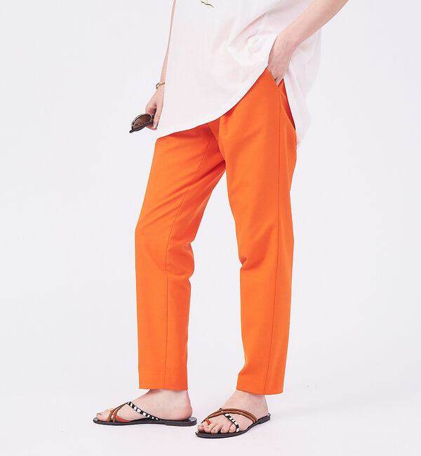 qualite「【新色登場】【セットアップ対応】コットンリネン2WAYストレッチタックパンツ」|その他|