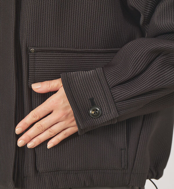 qualite「シャドーストライプブルゾン」|ブルゾン・スタジャン|