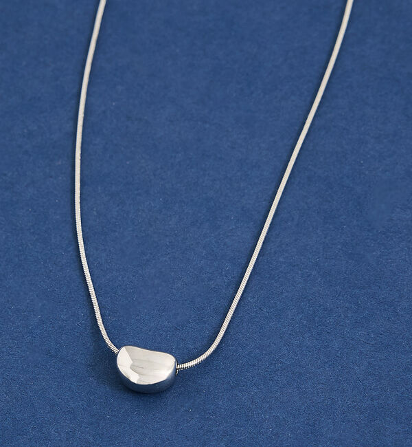 qualite「ステンレスビーンチャームネックレス」|ネックレス|