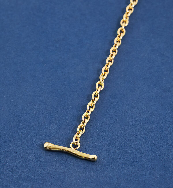 qualite「ステンレスロングレーンラリエット」|ネックレス|