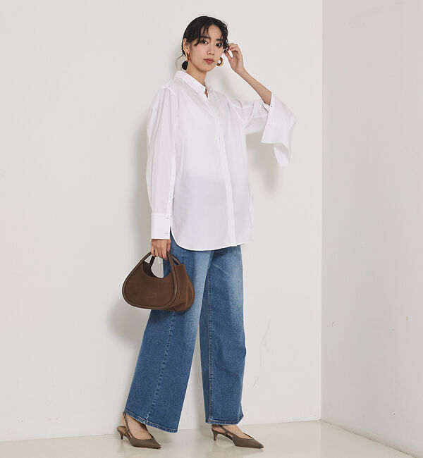 qualite「袖スリットレギュラーシャツ」|シャツ・ブラウス|