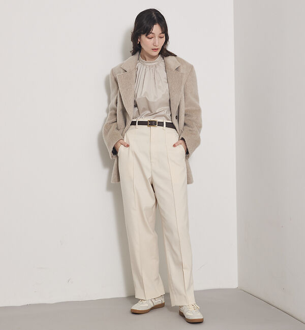 qualite「【Oggi 掲載】ツイルピンタックパンツ」|その他|