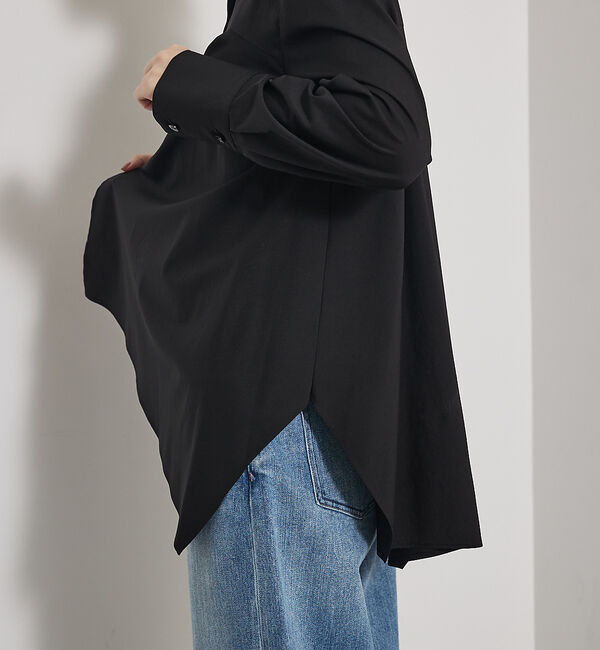 qualite「【一枚でもレイヤードでも決まる】ランダムヘムシャツ」|シャツ・ブラウス|