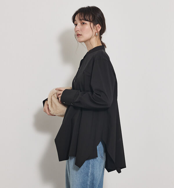 qualite「【一枚でもレイヤードでも決まる】ランダムヘムシャツ」|シャツ・ブラウス|