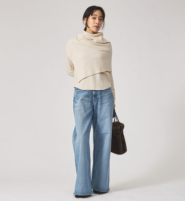 qualite「【YANUK】KATE (Loose Buggy) ワイドデニム」|デニム|