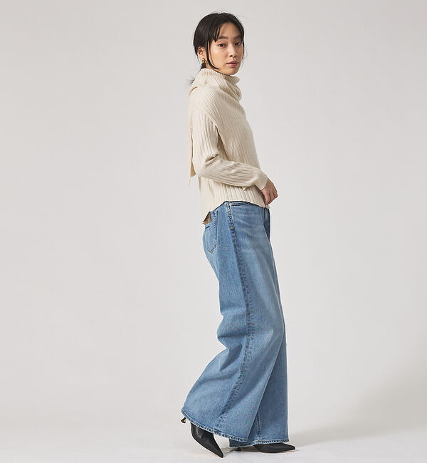 qualite「【YANUK】KATE (Loose Buggy) ワイドデニム」|デニム|