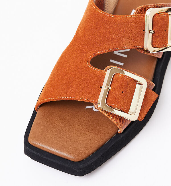 AU BANNISTER「ダブルベルト ボリュームソールサンダル」|サンダル|